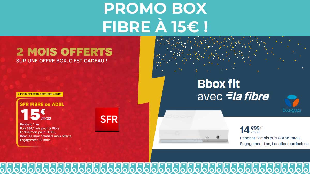 Internet pas cher : découvrez deux box internet en promo à seulement 15€ !