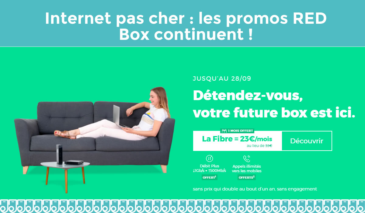 Internet pas cher : les promos RED Box continuent !