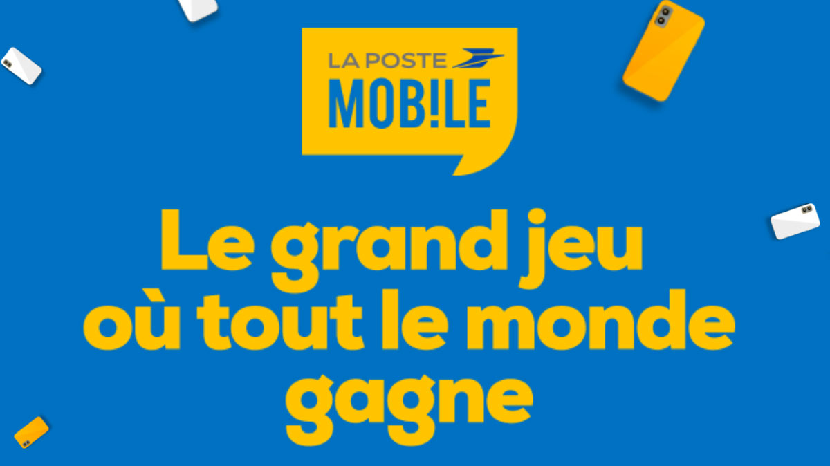 Jouez et gagnez jusqu'à 10 ans de forfait mobile avec le grand jeu de la Poste Mobile !