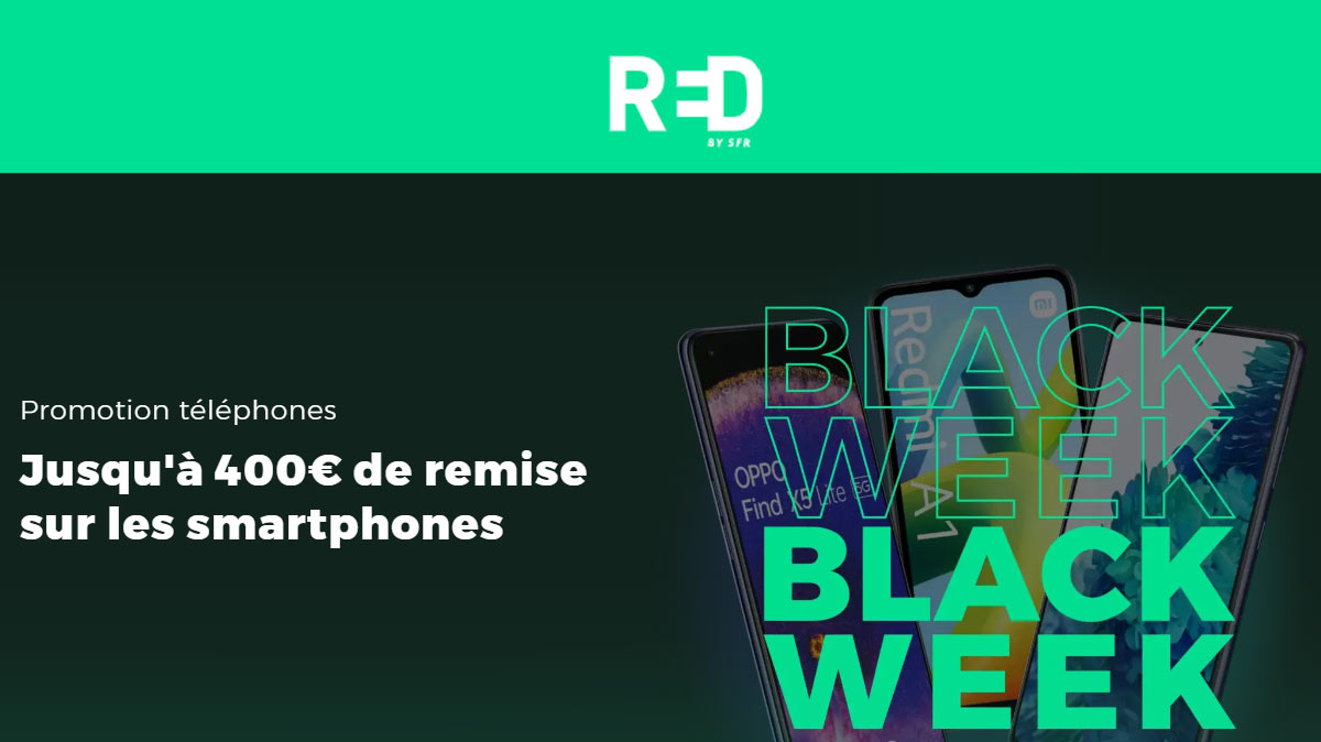 Jusqu'à 400€ de réduction sur une sélection de smartphones pour le Black Friday !