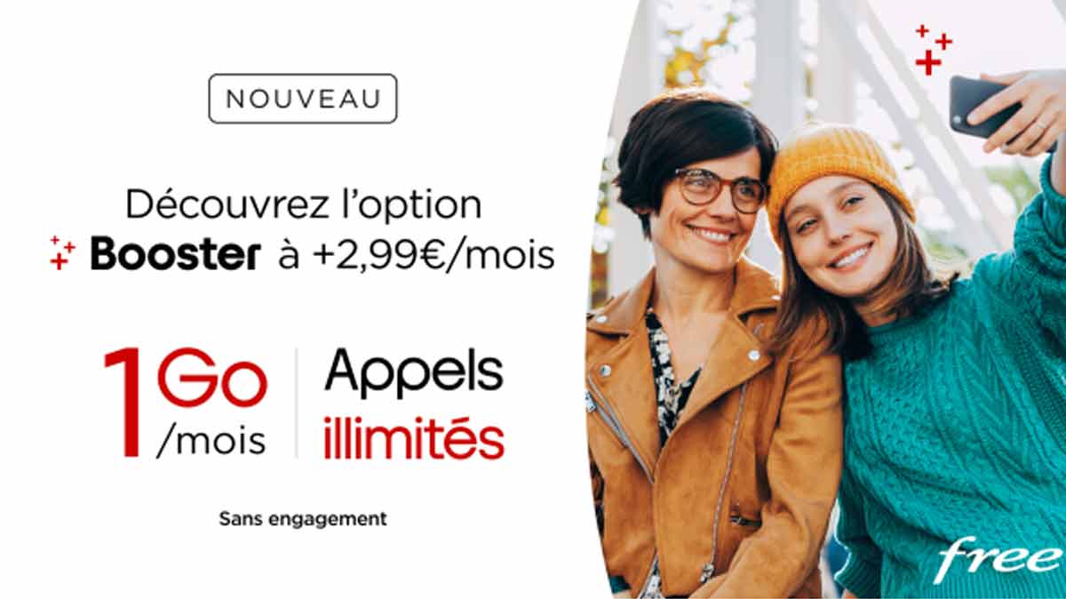 L'opérateur Free Mobile lance sa nouvelle option pour booster un max votre forfait Free à 2 € !