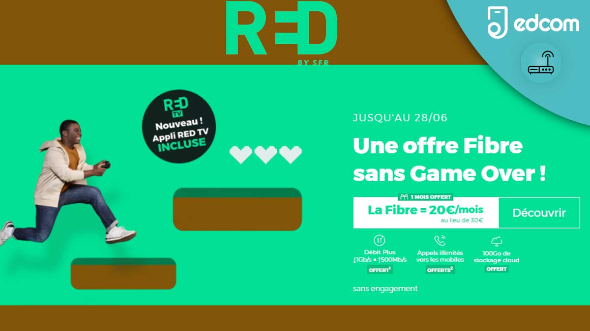 La BOX RED en promo joue les prolongations avec 1 mois offert et des prix bas !