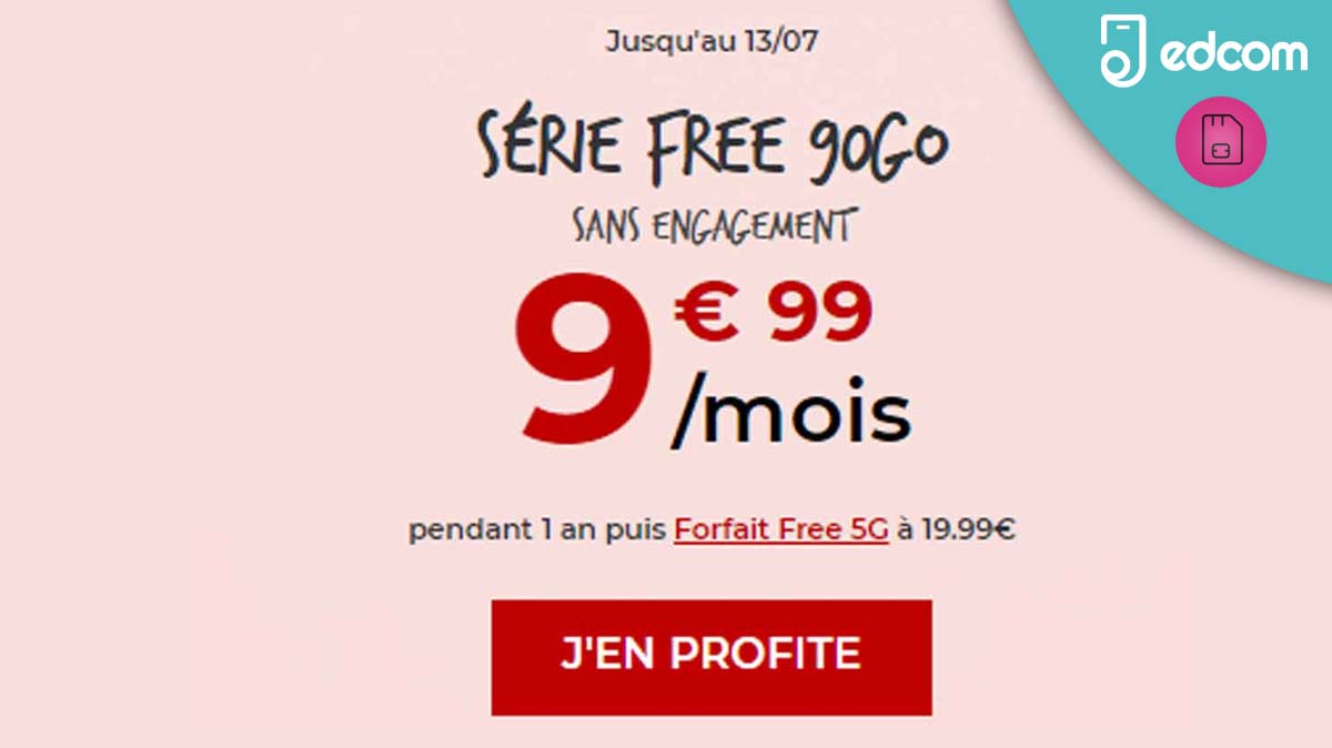 La pépite de Free 90Go à moins de 10€ s'achève dans moins d'une journée