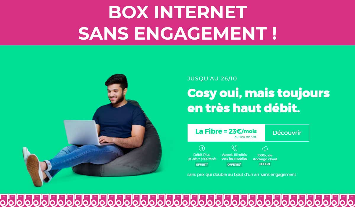 La box internet de RED by SFR est sans engagement et en promo dès 16€ !