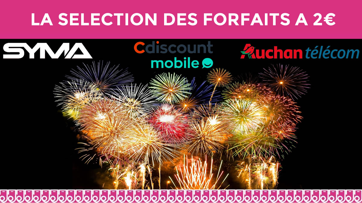 La sélection des supers bonnes affaires de forfait mobile à 2€ est là !