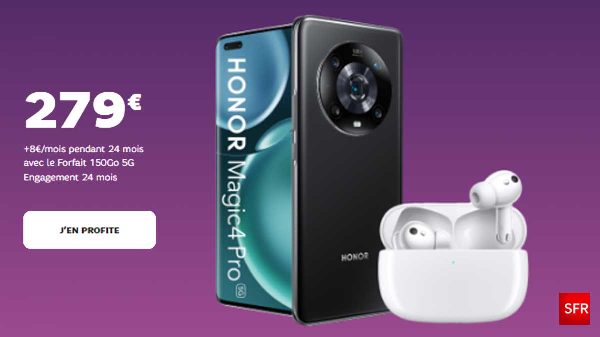 Le Honor Magic4 Pro débarque chez SFR avec une super offre de lancement !