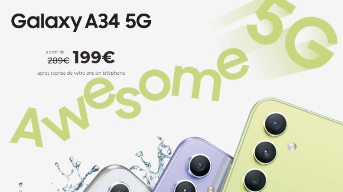 Le Samsung Galaxy A34 5G associé au forfait RED 20Go : la combinaison parfaite pour s'équiper à prix canon à la rentrée