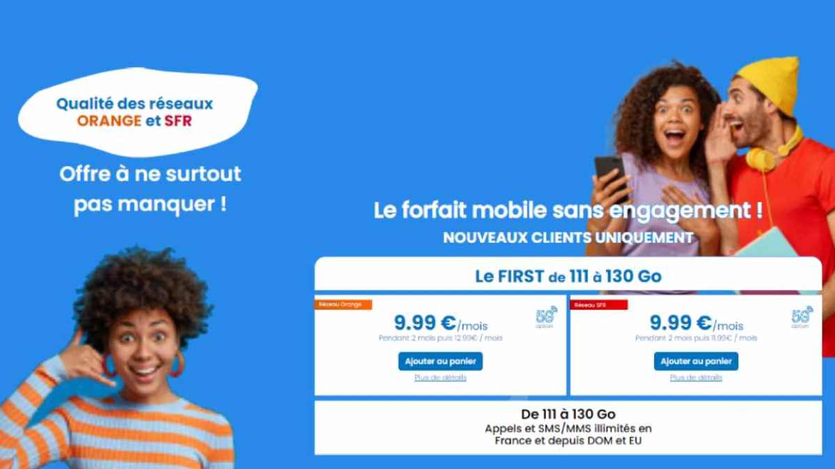 Le bon plan YouPrice avec un forfait mobile 111Go à 9.99€ sur le réseau Orange ou SFR expire bientôt