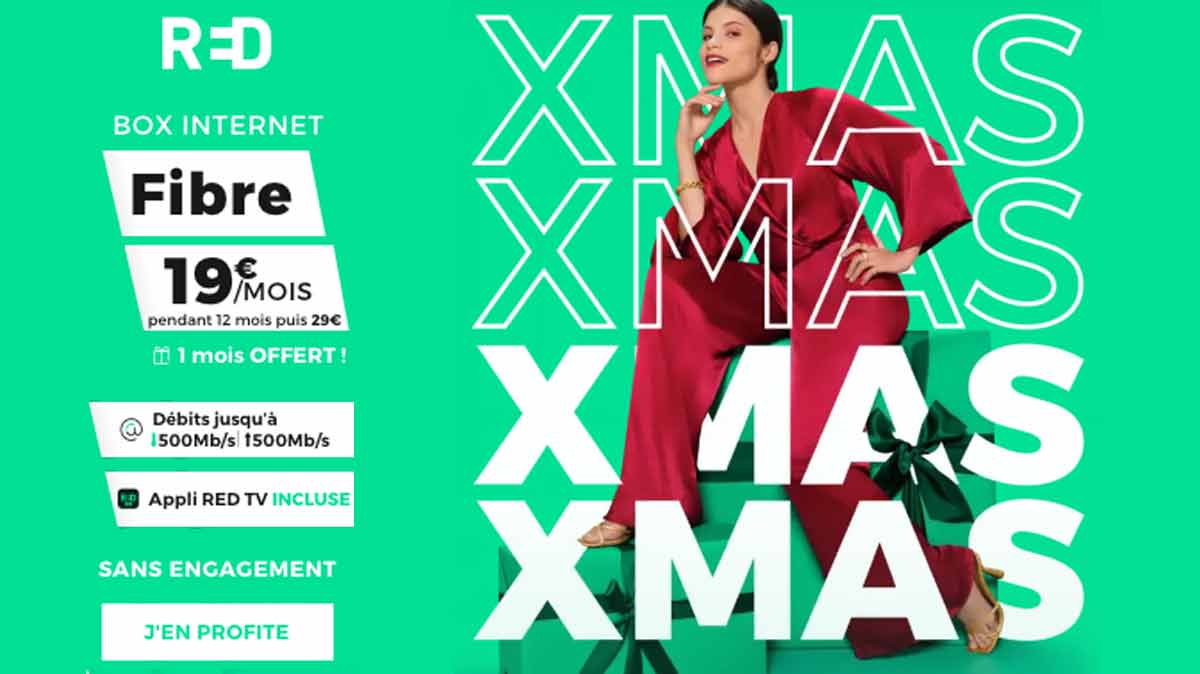 Le bon plan de Noël avec la RED BOX Internet sans engagement à prix choc + un mois offert arrive à sa fin !