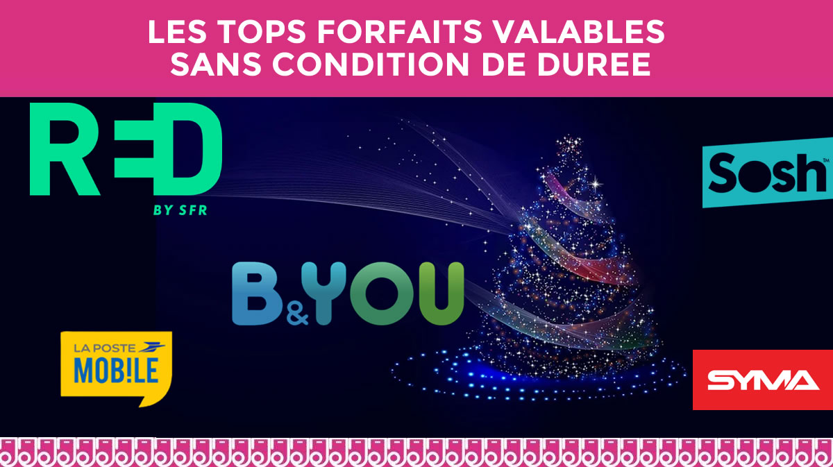 Le meilleur des promos forfaits mobiles de Noël valables sans condition de durée !