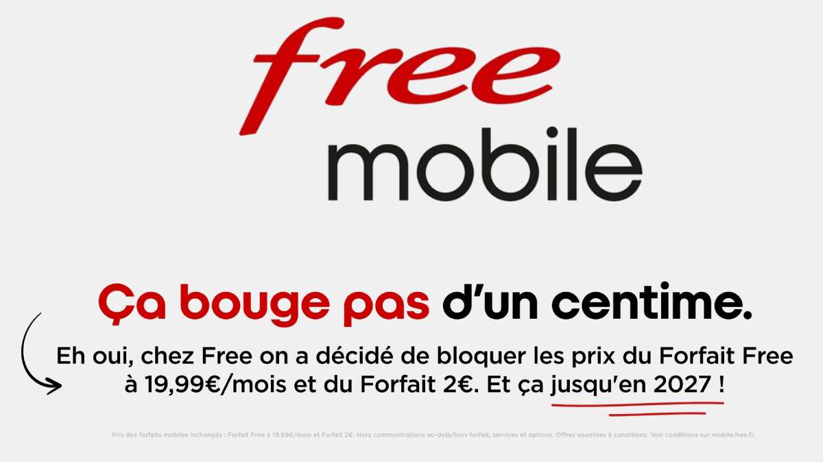 Le saviez-vous ? Free Mobile fige les prix de ses forfaits mobile emblématiques jusqu'en 2027 !