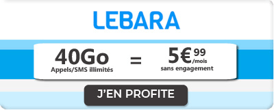 Forfait 40 Go Lebara