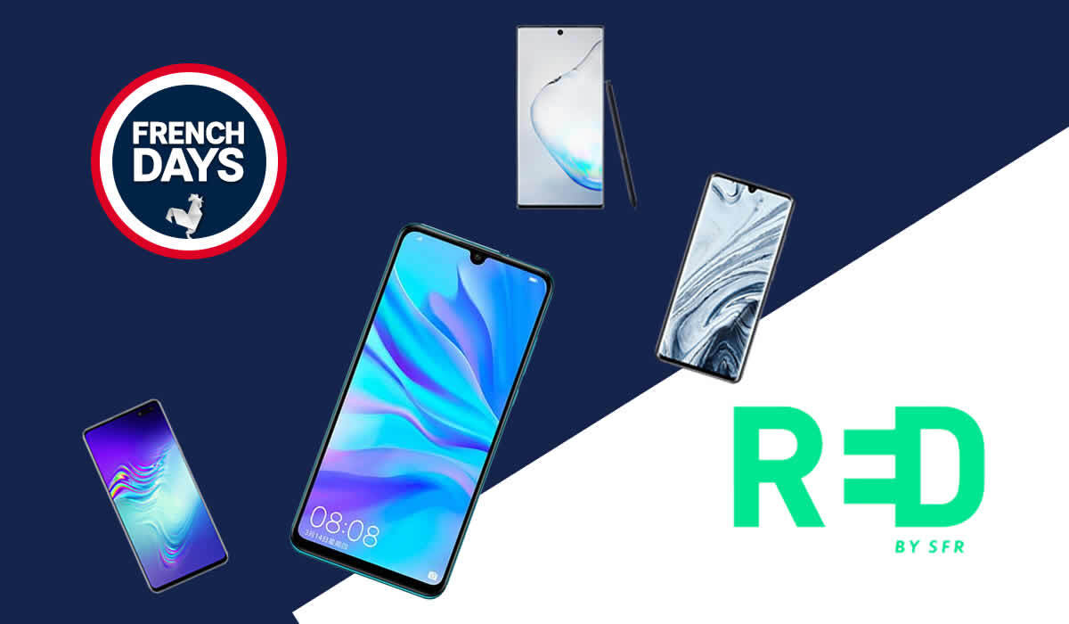 Les 8 smartphones et 2 forfaits mobiles French Days signés RED by SFR