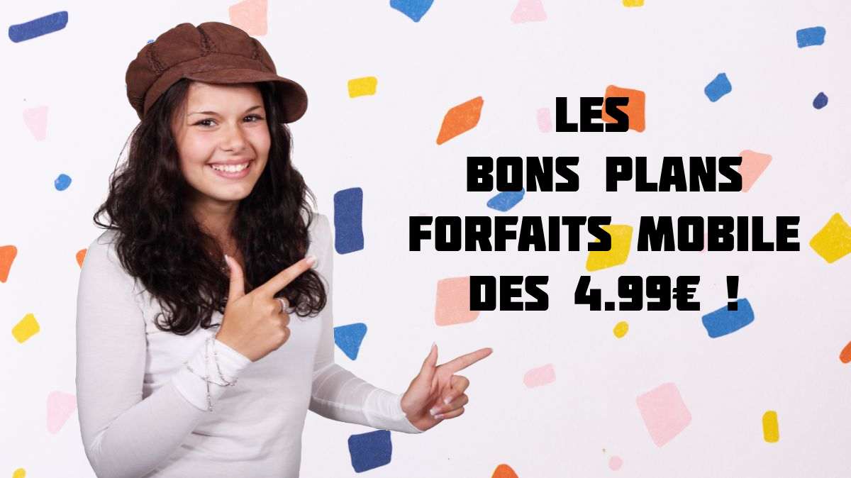 promo forfait mobile de la semaine