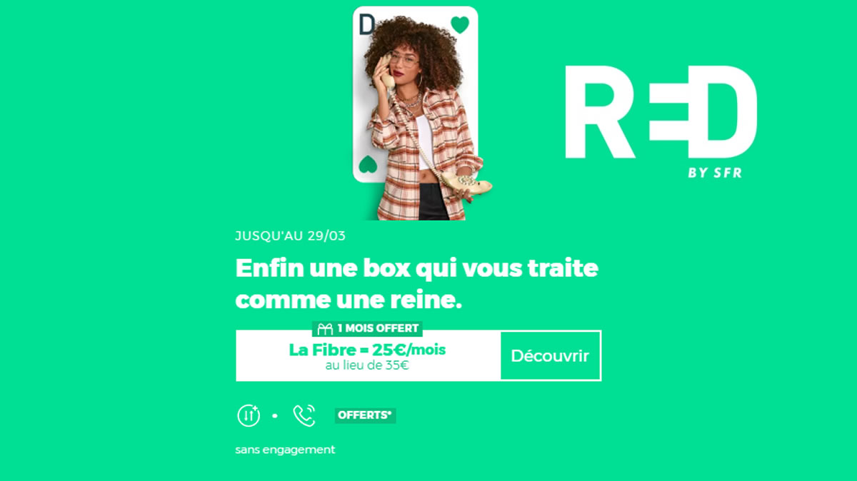 La BOX RED profite des nouvelles promos jusqu'au 29 Mars !