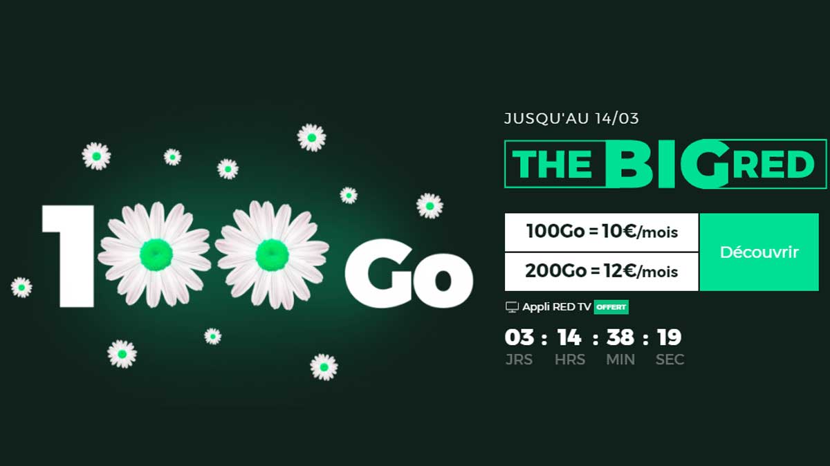 Les nouvelles promos RED Mobile en place pour bien finir la semaine !