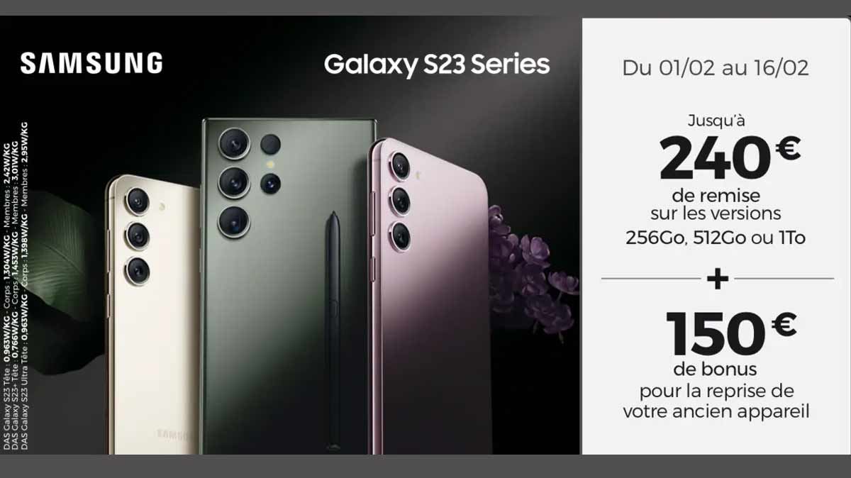 Les smartphones de la nouvelle gamme Samsung Galaxy S23 Series à prix cassés chez RED by SFR !