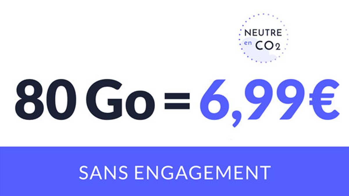 C'est déjà Noël avec ce forfait mobile 80 Go à seulement 6,99€ !