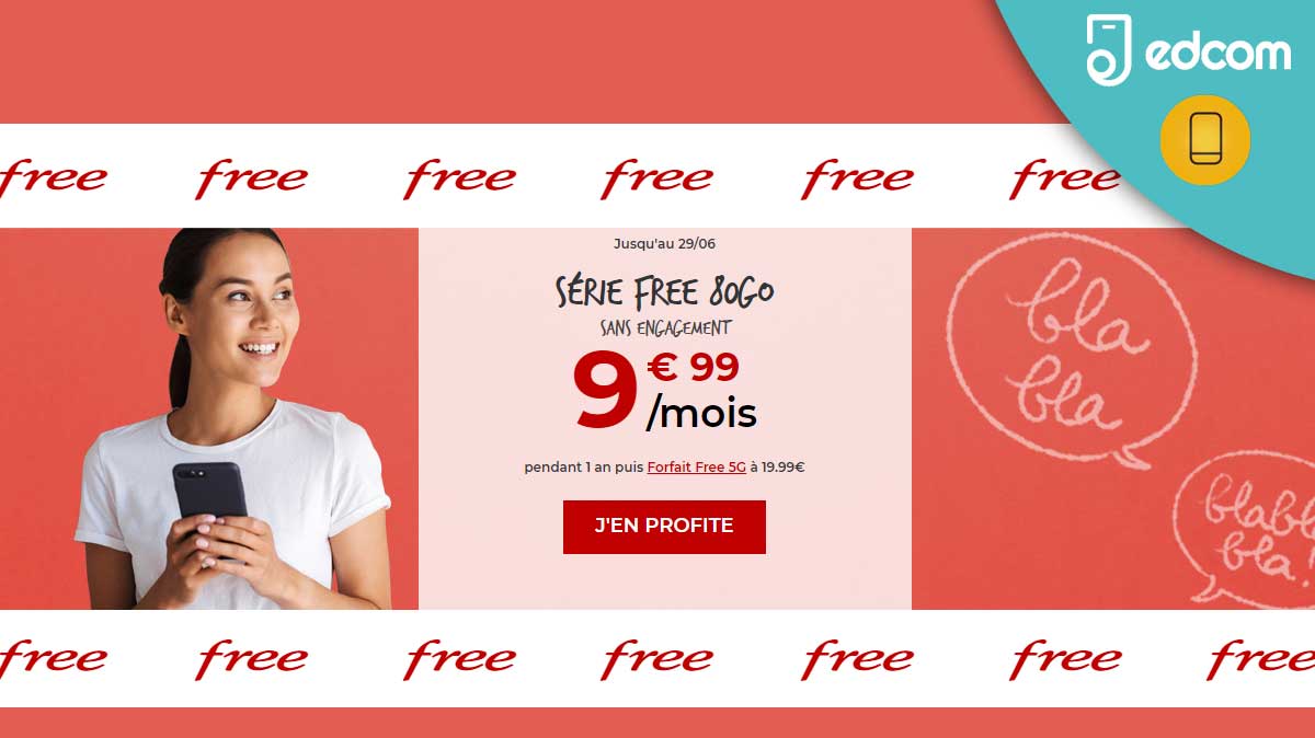 NOUVEAU : forfait sans engagement Free mobile à moins de 10 euros !