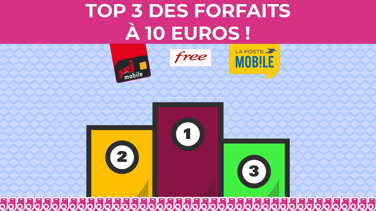 Ne dépassez pas 10 euros pour votre forfait mobile grâce à notre TOP 3 des promos !