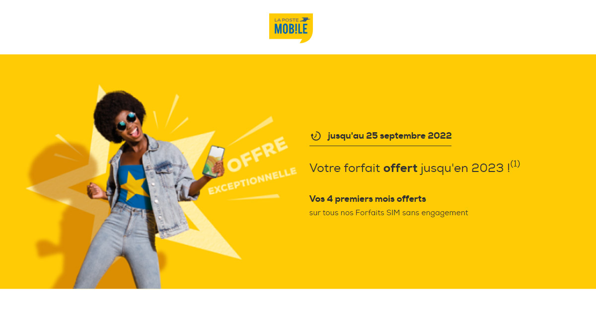Ne payez plus votre forfait mobile en 2022 grâce à La Poste Mobile !