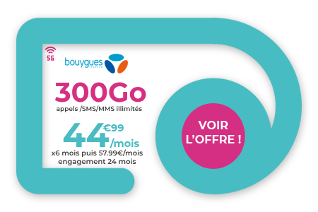 promo forfait Bouygues Telecom 300Go