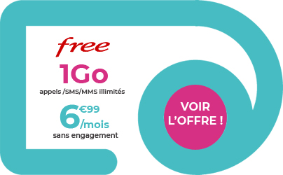 forfait Free illimité 1Go