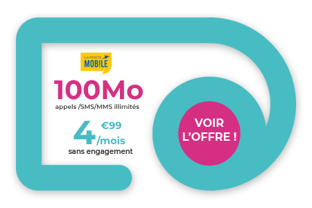 promo La Poste Mobile forfait illimite 100 Mo