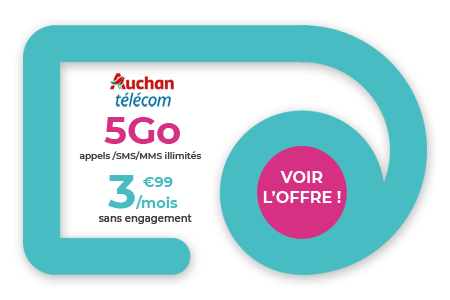 promo forfait 5Go de Auchan Telecom