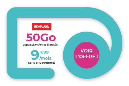 Forfait Le Neuf Syma Mobile 50 Go