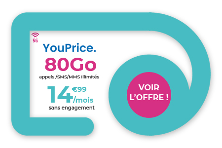 Forfait le First 80Go de Youprice