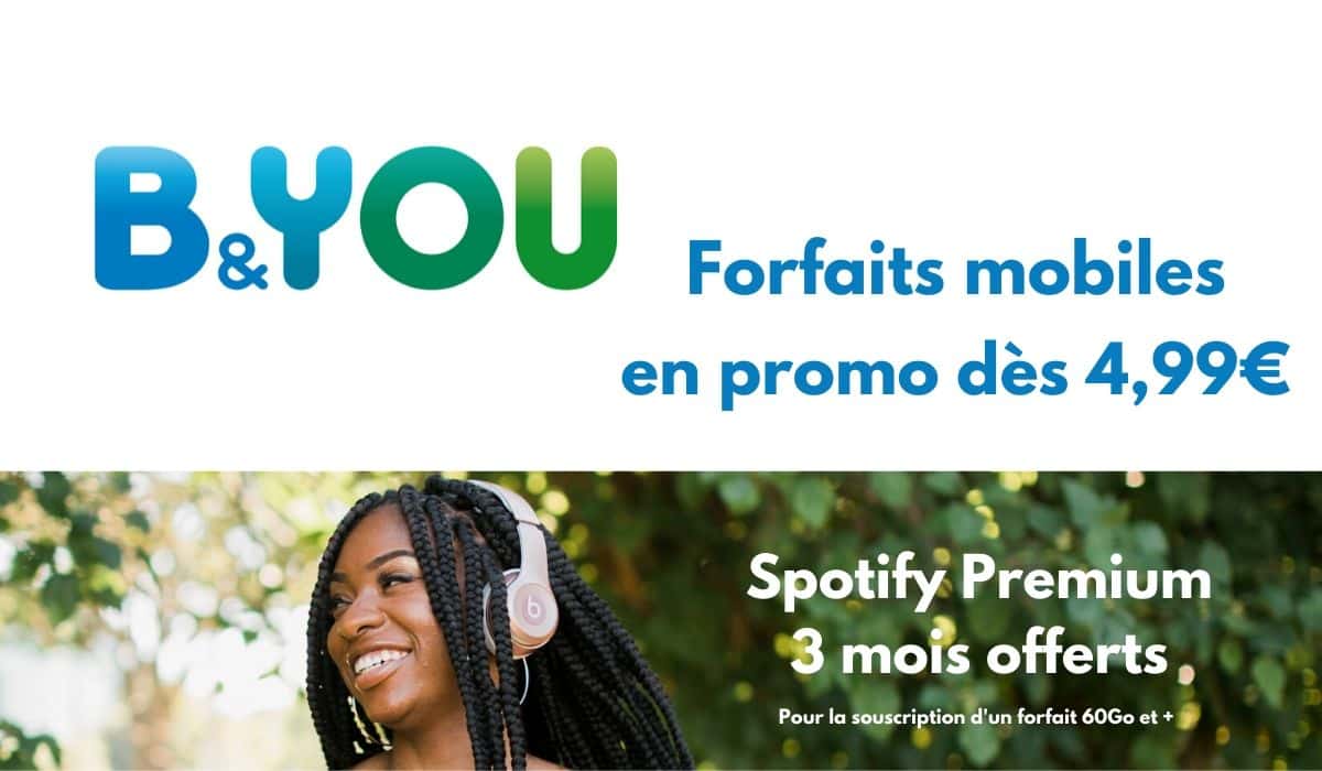 NOUVELLES PROMOS B&YOU: forfaits mobiles dès 4,99€ ????