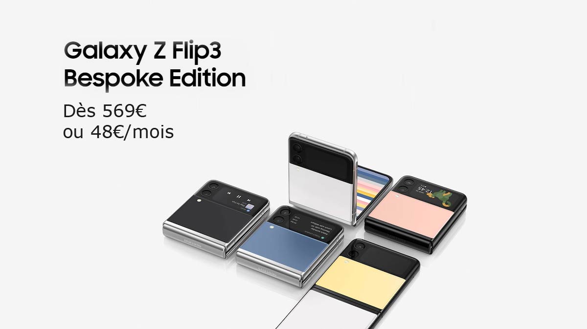 Nouveau : Promo Galaxy Z Flip 3 dès 569€ ou 48€/mois !