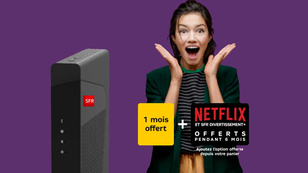 Nouveau délai pour profiter de la fibre à prix canon avec un mois offert et Netflix en cadeau