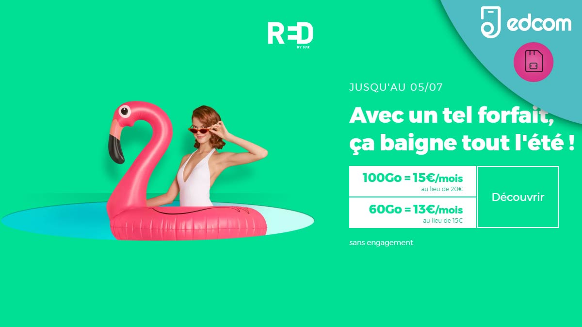 Nouveau raz de marée sur les offres mobiles RED By SFR ce matin !