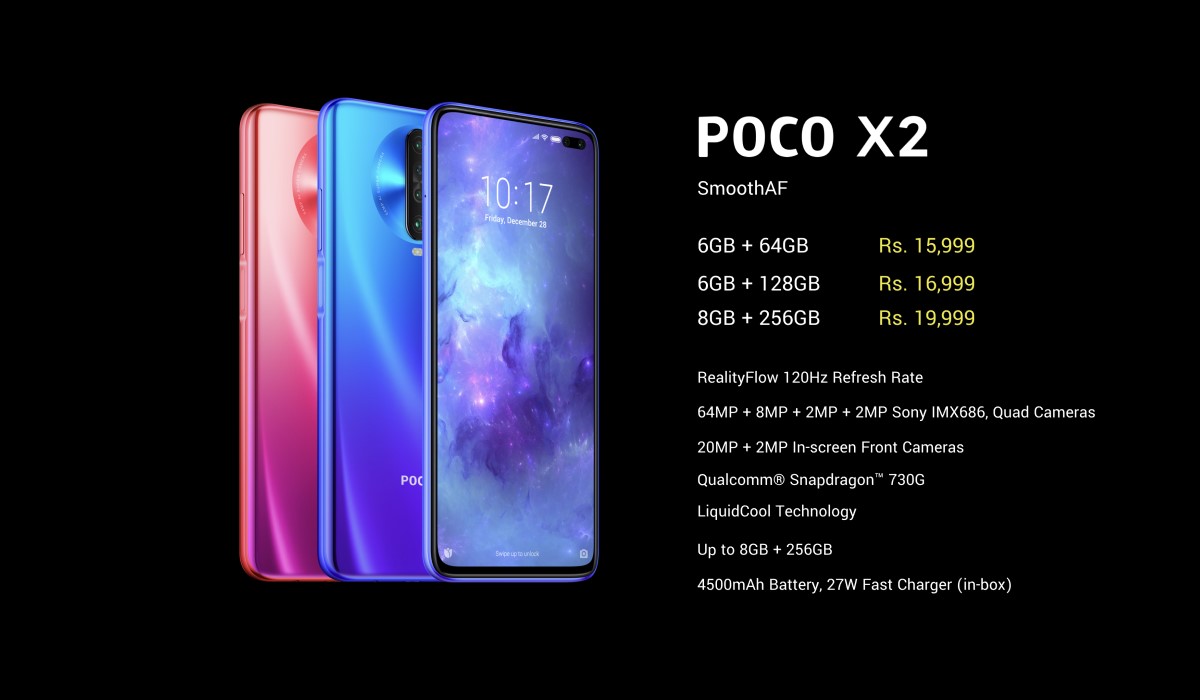 Nouveauté Smartphone : Le Xiaomi Poco X2 est officiel !