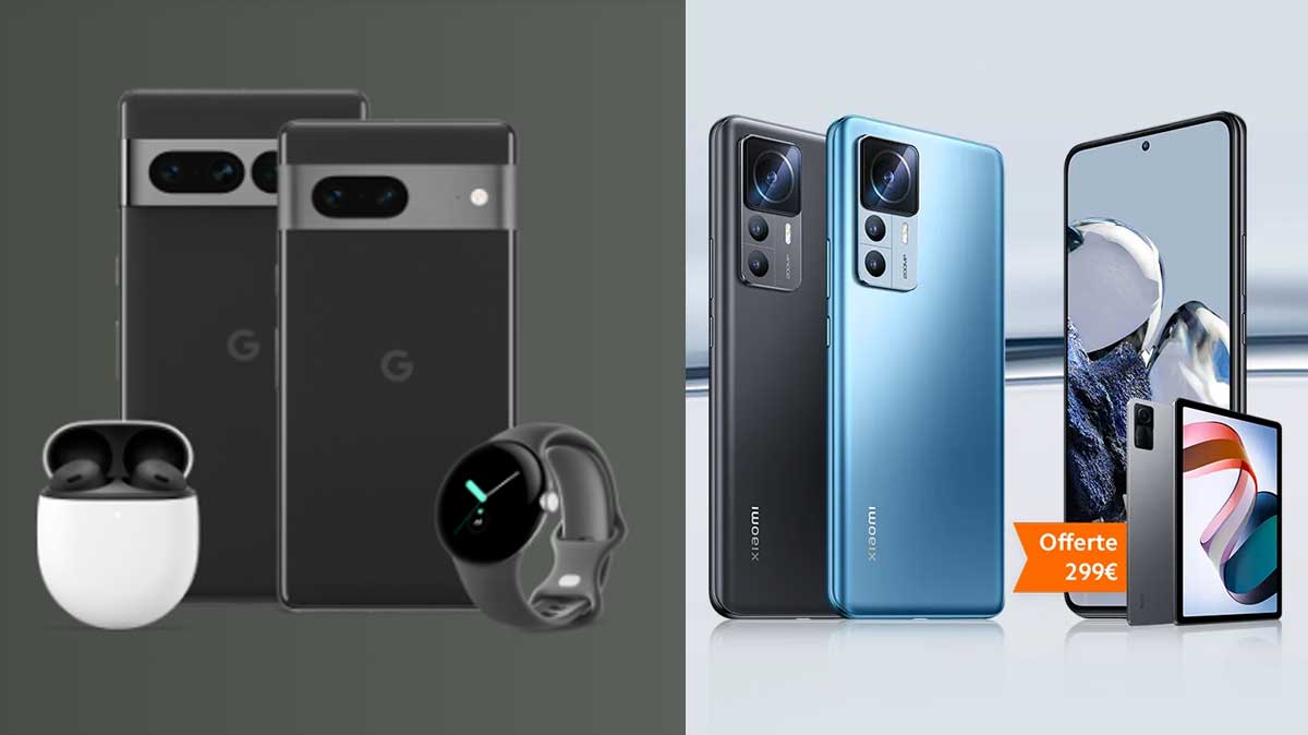 recap actus pixel 7 et xiaomi 12t