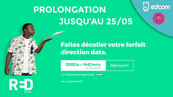 Nouvelle chance ! 6 journées de plus pour les 5 forfaits RED en promo