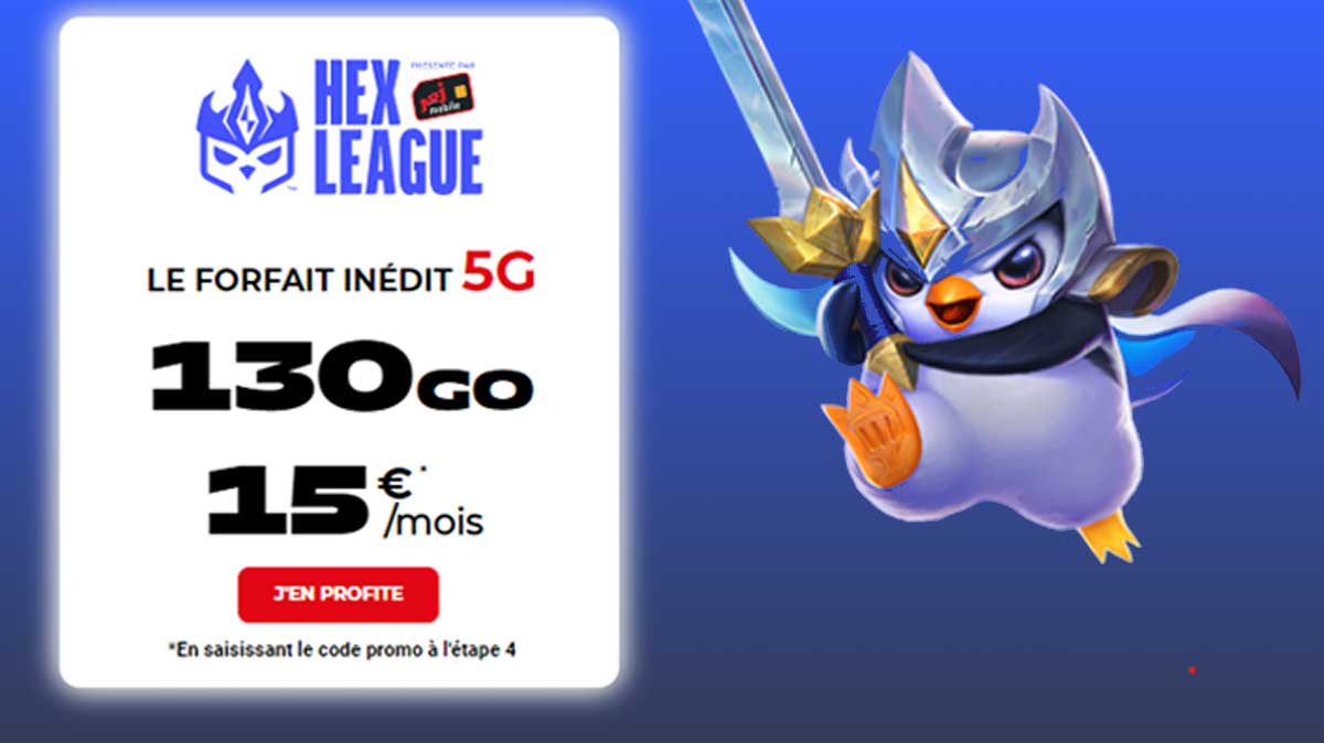 Nouvelle offre exceptionnelle : un forfait 5G avec 130Go sur le réseau Bouygues Telecom à seulement 15€ par mois