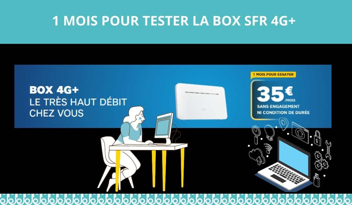 BOX 4G+ SFR à seulement 35€ par mois !