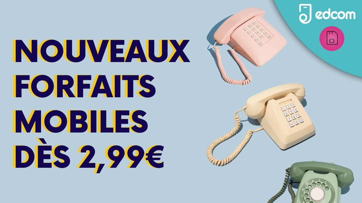 Nouvelles promos forfait mobile : découvrez les offres de NRJ Mobile et Auchan Télécom dès 2,99 euros !