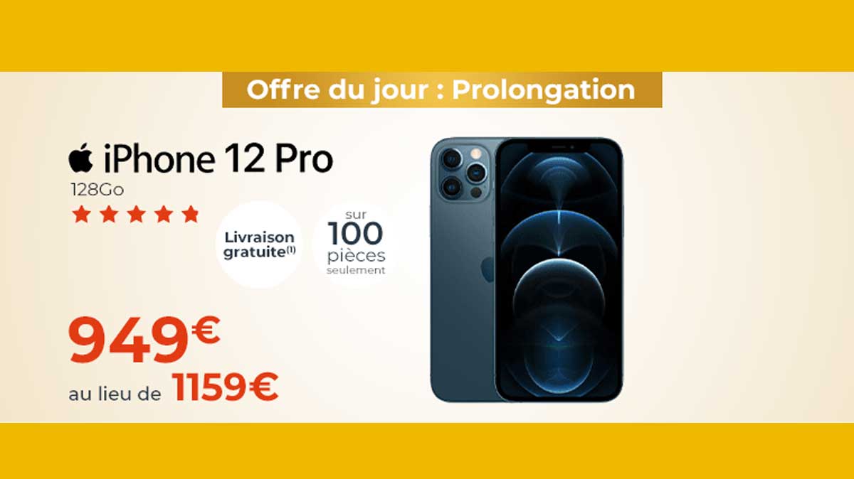 Offre du jour : grosse remise sur l'iPhone 12 Pro chez Cdiscount