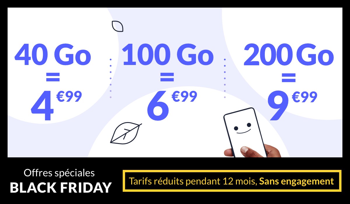 Prixtel casse les prix de ses forfaits mobiles à l'occasion du Black Friday !