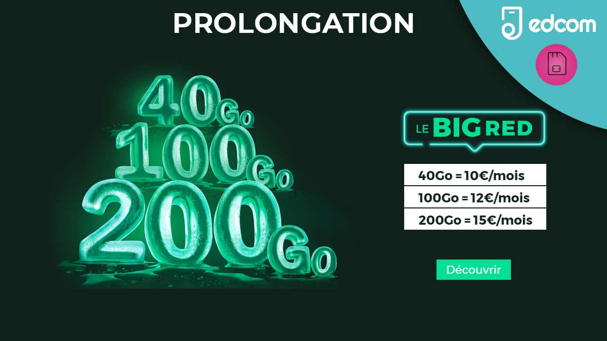 Opération BIG RED : Les forfaits RED by SFR à petits prix continuent encore quelques jours !