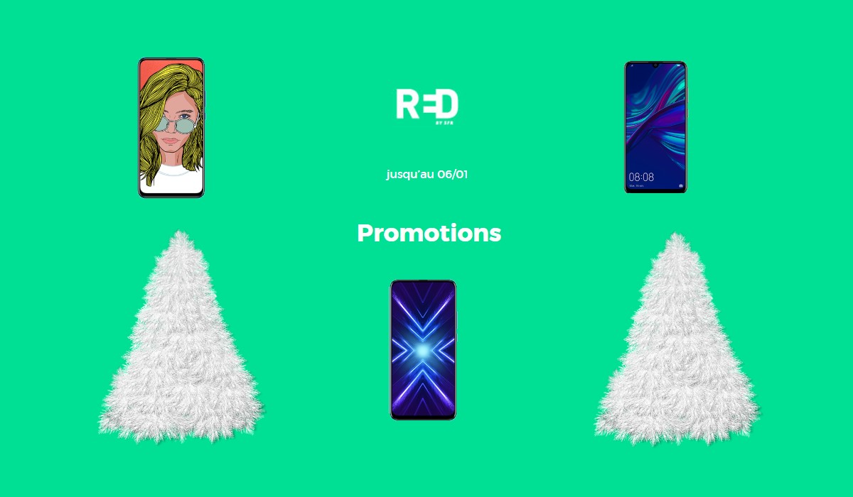Opération de  Noël sur les smartphones RED : Notre sélection à moins de 200€