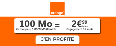 forfait mobile Orange 100 Mo à 2 ?
