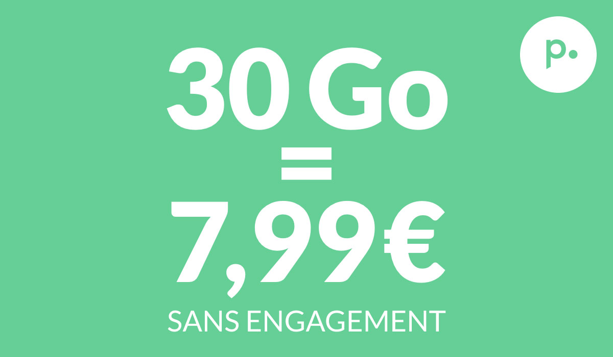 Oxygène, le forfait mobile de Prixtel qui ne manque pas d'air avec 30 Go à 7,99€/mois !