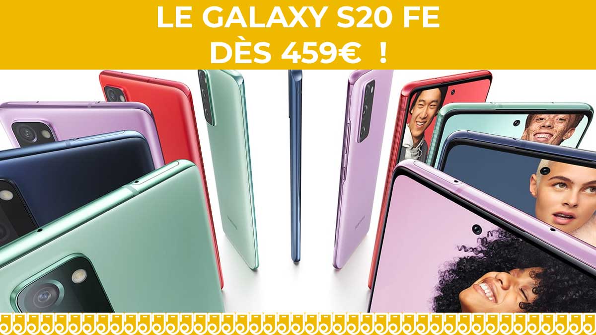 PROMO GALAXY S20 FE : profitez de 200€ de réduction sur la version 4G et la version 5G chez Boulanger !