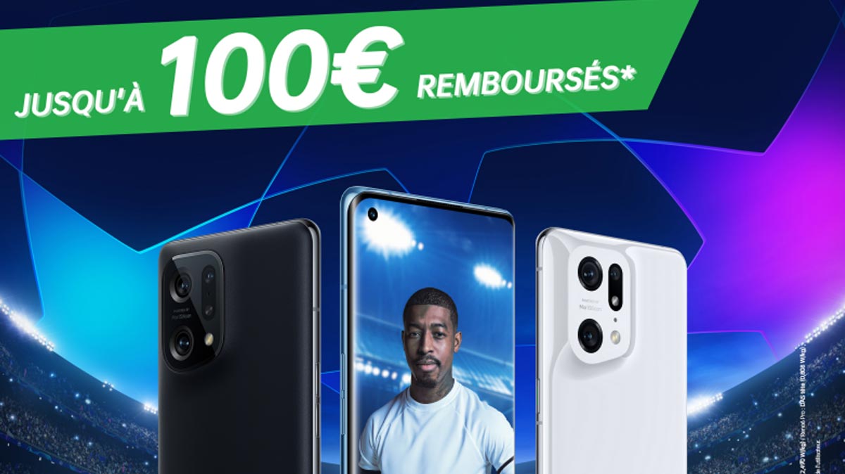 PROMO OPPO RENO : Jusqu'à 100€ remboursés sur les séries Find X5 et Reno6 !