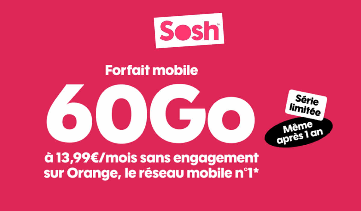 PROMO SURPRISE ! Nouvelle série limitée SOSH 60Go